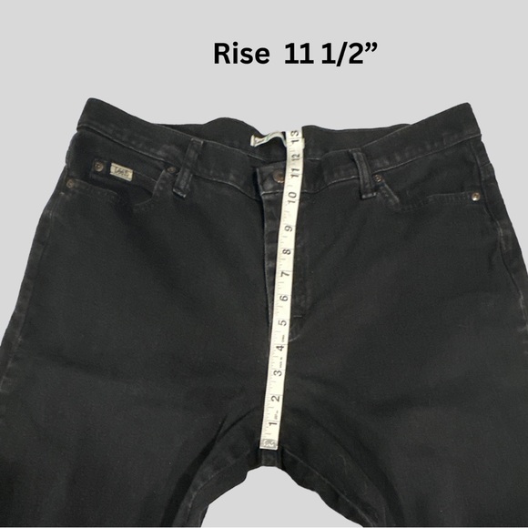 Lee Relaxed at the Waist Straight Leg Black Jeans  14 Short - Picture 14 of 16